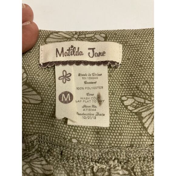 Matilda Jane Monarch Butterfly Semi Sheer Blouse Women Size Medium - Picture 5 of 10